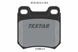 TEXTAR Комплект тормозных колодок, дисковый тормоз 2105002