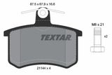 TEXTAR stabdžių trinkelių rinkinys, diskinis stabdys 2114401