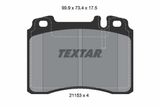 TEXTAR Комплект тормозных колодок, дисковый тормоз 2115307