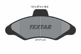 TEXTAR Комплект тормозных колодок, дисковый тормоз 2117105