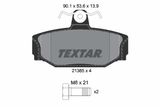 TEXTAR Bromsbeläggssats, skivbroms 2138501