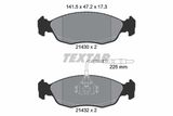 TEXTAR Комплект тормозных колодок, дисковый тормоз 2143001