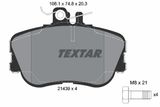 TEXTAR Комплект тормозов, дисковый тормозной механизм 2143905-0593-00