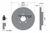 TEXTAR Комплект тормозов, дисковый тормозной механизм 2143905-0594-00