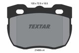TEXTAR Комплект тормозных колодок, дисковый тормоз 2145901