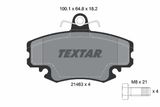 TEXTAR Комплект тормозных колодок, дисковый тормоз 2146306