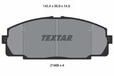 TEXTAR Комплект тормозных колодок, дисковый тормоз 2146801