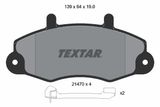 TEXTAR Комплект тормозных колодок, дисковый тормоз 2147002