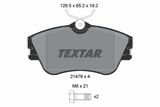 TEXTAR Комплект тормозных колодок, дисковый тормоз 2147902