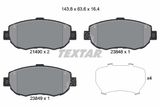 TEXTAR Комплект тормозных колодок, дисковый тормоз 2149001