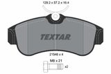TEXTAR Комплект тормозных колодок, дисковый тормоз 2154601