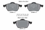 TEXTAR Комплект тормозных колодок, дисковый тормоз 2162402