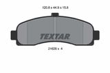 TEXTAR Комплект тормозных колодок, дисковый тормоз 2162601