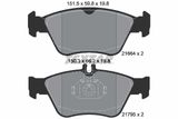 TEXTAR Комплект тормозов, дисковый тормозной механизм 2166404-1059-00
