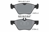 TEXTAR Комплект тормозов, дисковый тормозной механизм 2167001-1060-00
