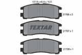 TEXTAR Комплект тормозных колодок, дисковый тормоз 2170602