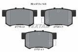TEXTAR Комплект тормозов, дисковый тормозной механизм 2171901-1643-00