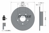 TEXTAR Комплект тормозов, дисковый тормозной механизм 2171901-1643-00