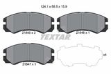 TEXTAR Комплект тормозных колодок, дисковый тормоз 2184501