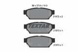 TEXTAR Комплект тормозных колодок, дисковый тормоз 2187202