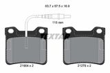 TEXTAR Комплект тормозных колодок, дисковый тормоз 2190403