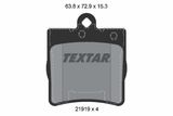TEXTAR Комплект тормозов, дисковый тормозной механизм 2191901-0327-00