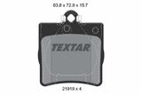 TEXTAR Комплект тормозных колодок, дисковый тормоз 2191903