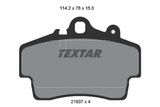 TEXTAR stabdžių trinkelių rinkinys, diskinis stabdys 2193702
