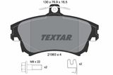 TEXTAR Комплект тормозных колодок, дисковый тормоз 2198304