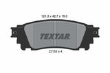 TEXTAR Комплект тормозных колодок, дисковый тормоз 2215301
