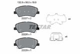 TEXTAR Комплект тормозных колодок, дисковый тормоз 2222701