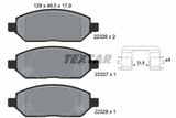 TEXTAR Комплект тормозных колодок, дисковый тормоз 2232601