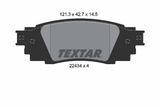 TEXTAR Комплект тормозных колодок, дисковый тормоз 2243401