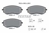 TEXTAR Bremžu uzliku kompl., Disku bremzes 2266001