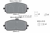 TEXTAR Комплект тормозных колодок, дисковый тормоз 2294401