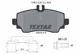 TEXTAR Комплект тормозов, дисковый тормозной механизм 2307004-0913-00