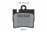 TEXTAR Комплект тормозов, дисковый тормозной механизм 2307801-1090-00