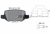 TEXTAR Комплект тормозных колодок, дисковый тормоз 2313805