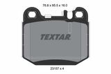TEXTAR Комплект тормозных колодок, дисковый тормоз 2315702