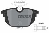 TEXTAR Комплект тормозных колодок, дисковый тормоз 2317703