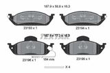 TEXTAR Комплект тормозных колодок, дисковый тормоз 2319303