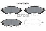 TEXTAR Комплект тормозных колодок, дисковый тормоз 2323401