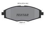 TEXTAR Комплект тормозных колодок, дисковый тормоз 2324102