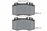 TEXTAR Комплект тормозов, дисковый тормозной механизм 2327102-1088-00