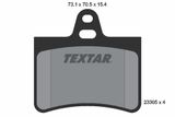 TEXTAR Комплект тормозных колодок, дисковый тормоз 2330501