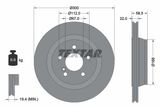 TEXTAR Комплект тормозов, дисковый тормозной механизм 2333403-0995-00