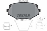 TEXTAR Комплект тормозных колодок, дисковый тормоз 2335404