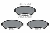TEXTAR Комплект тормозных колодок, дисковый тормоз 2335801