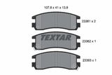 TEXTAR Комплект тормозных колодок, дисковый тормоз 2336101
