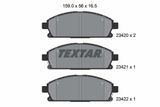 TEXTAR Комплект тормозных колодок, дисковый тормоз 2342001